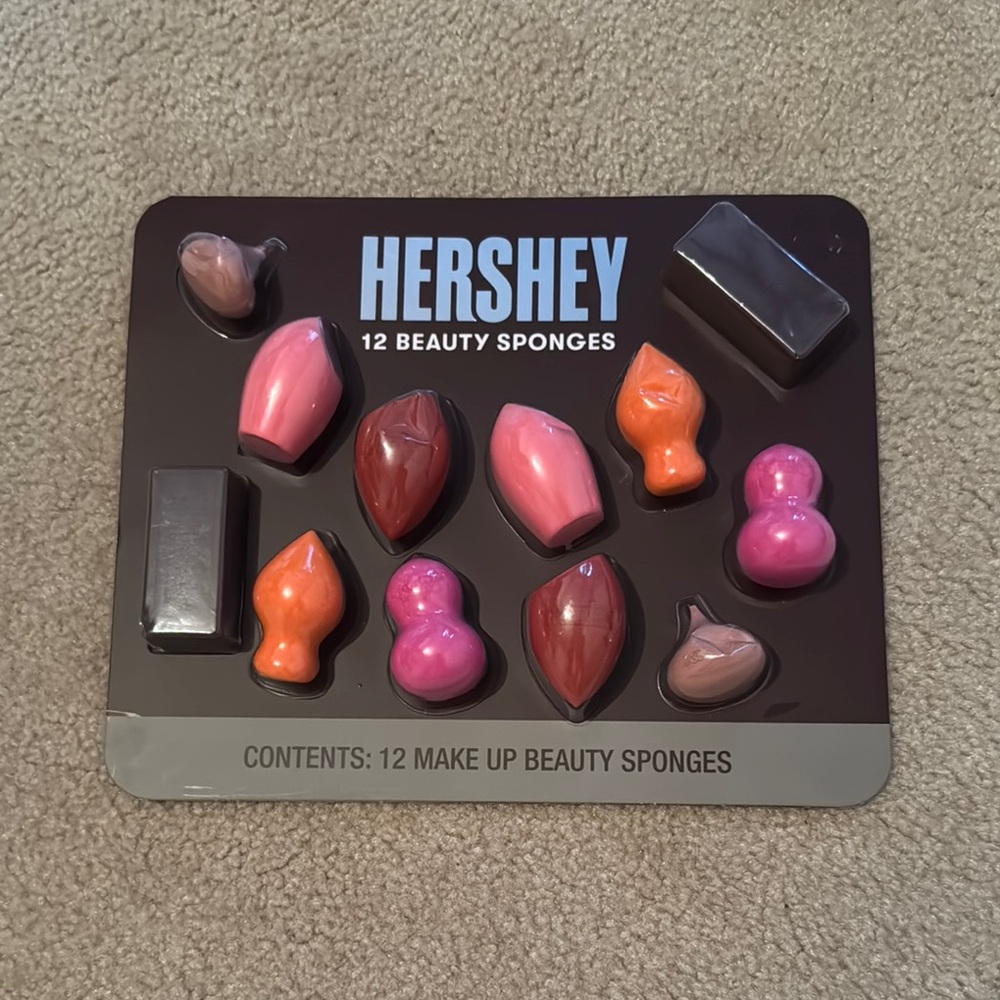 Hershey Beauty Sponge Set - Multicolor, 12 pieces